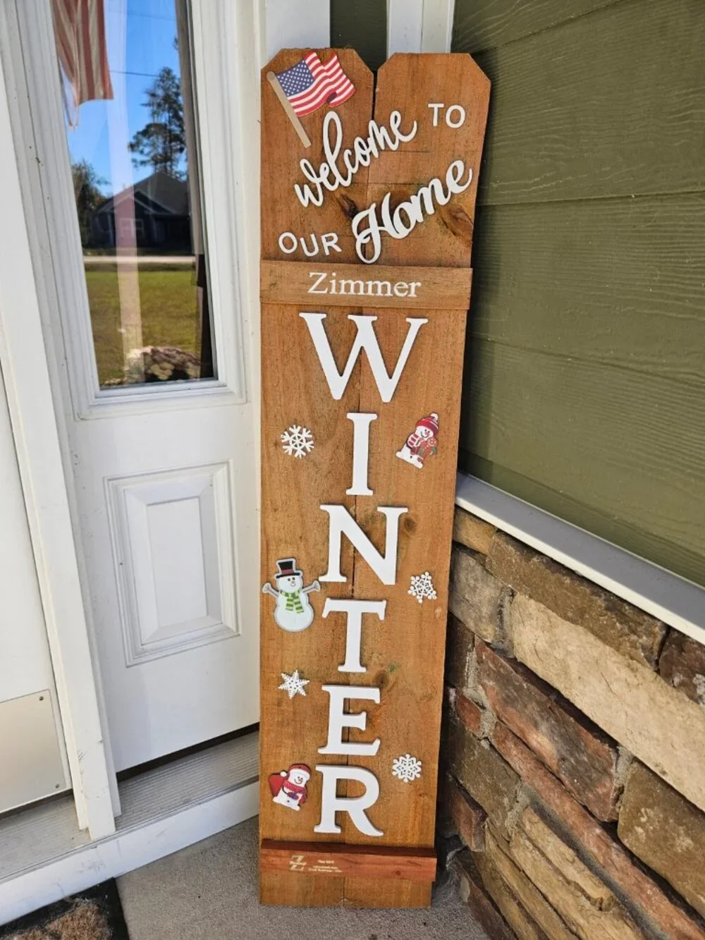 Two-Sided Season Wall Leaner - 2 seasons for the price of 1
